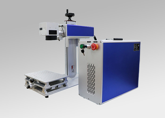 20w 30w Portable Fiber Laser Marking Machine For Metal / Plastic , 110*110mm Size