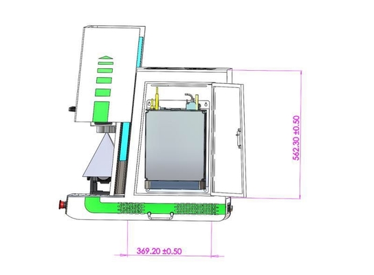 Air Cooling Fiber Laser Marking Machine Environmental 2 Years Warranty for Industrial