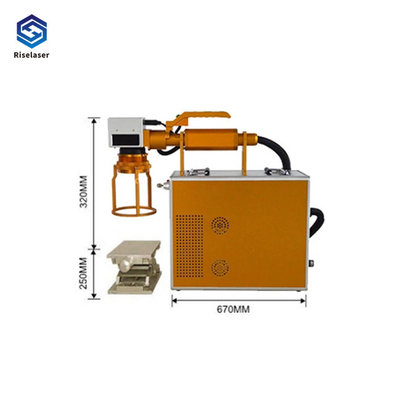 Air Cooling Fiber Laser Marking Machine 110*110mm Metal / Non Metal Application