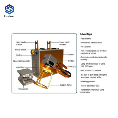 50w Air Cooling 110*110mm Fiber Laser Marking Machine