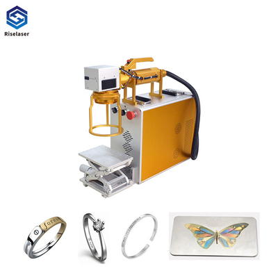 Air Cooling Fiber Laser Marking Machine 110*110mm Metal / Non Metal Application