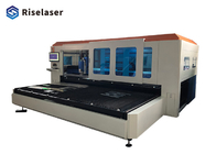 Enclosed Type Fiber Laser Cutting Machine With Double Working Platfrom 1kw