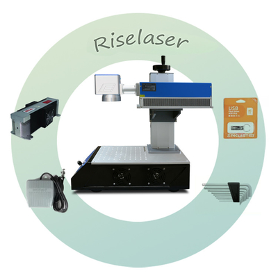 Portable Plastic Laser Marking Machine 355nm Air Cooling EZCAD Control Software