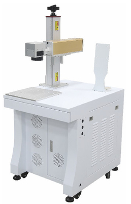 30W 50W Fiber Laser Marking Machine For Metal Plate / Aluminium / Silver Marking