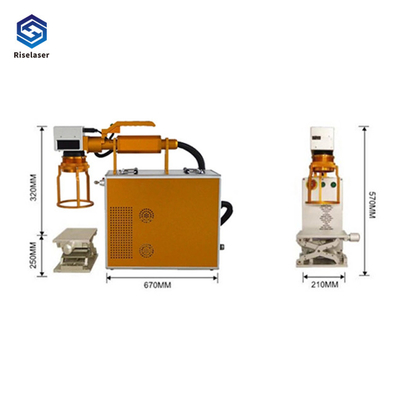 20W Handheld Metal Laser Marking Machine 1064nm Wavelength Air Cooling System