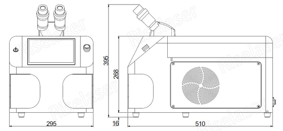 Integrated Touch Screen Welding Laser Machine 1064nm Wavelength CE Certificated