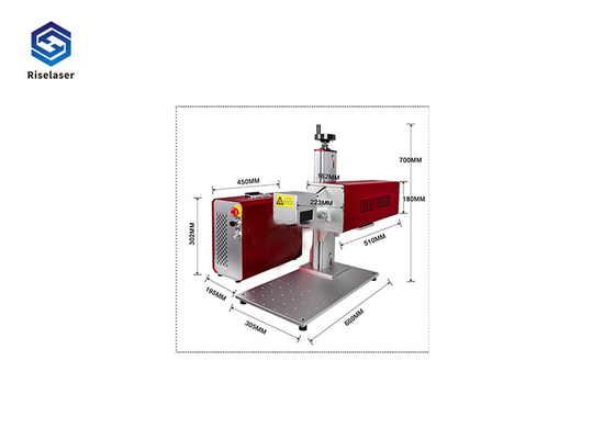 EZCAD Air Cooling 70W CO2 Laser Marking Machine for Non-metallic Materials