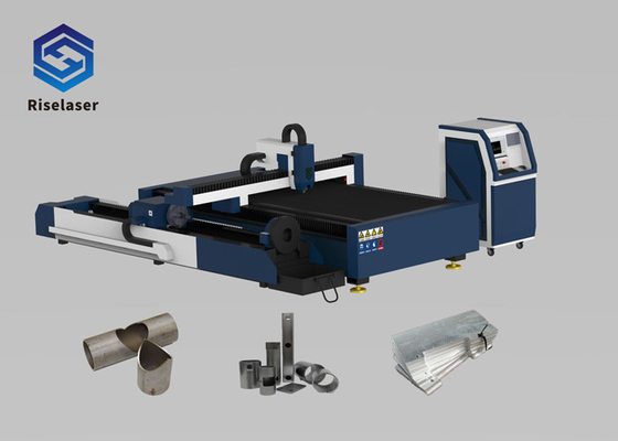 1500W Metal Tube / Plate Fiber High Speed Laser Cutting Machine