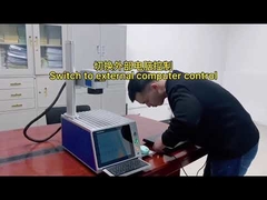 Portable 20W 30W Desktop Fiber Laser Engraver Built In PC Touch Screen